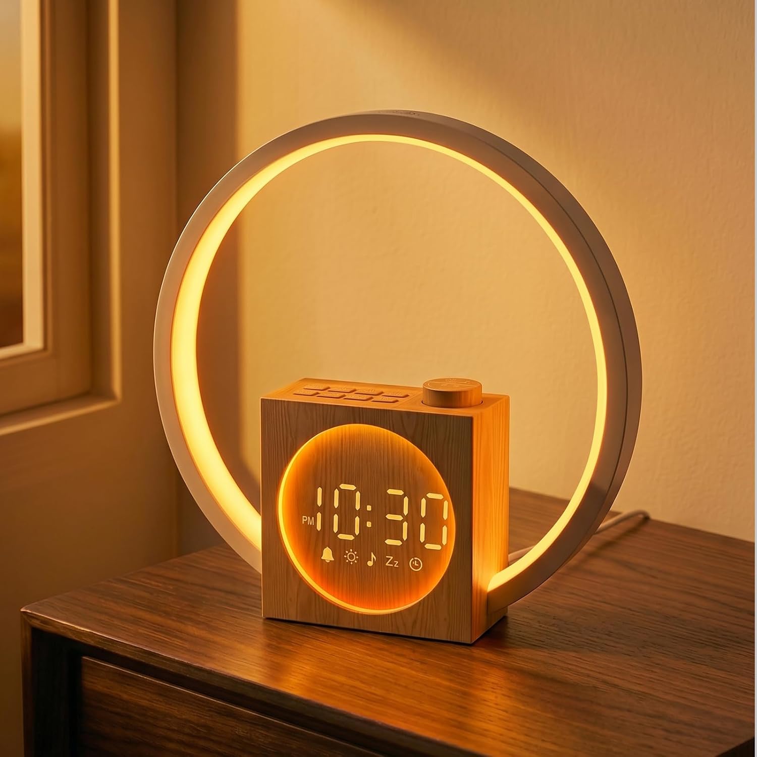 SmartGlow intelligens ébresztőlámpa és napfelkelte szimulátor